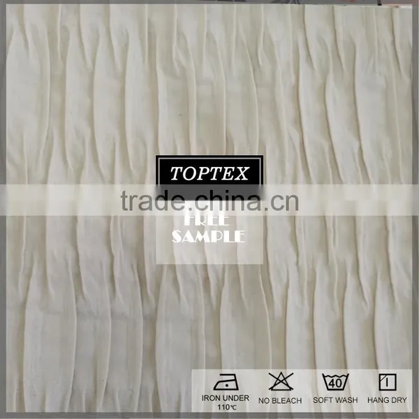Cotton Spandex Seersucker for Beding, Garment photo-2