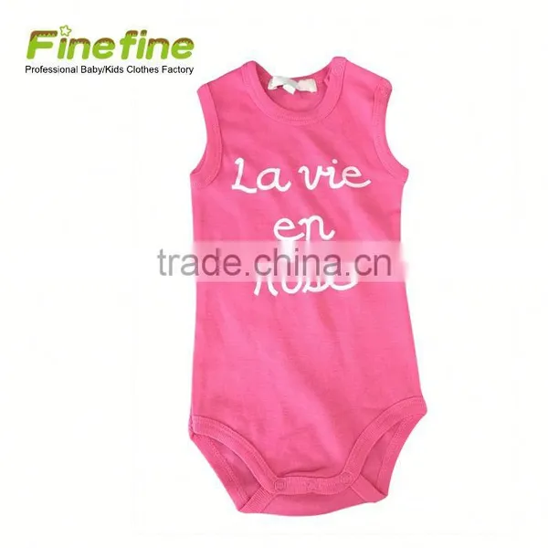 Plain Color Cotton Cheap Baby Romper Organic photo-5
