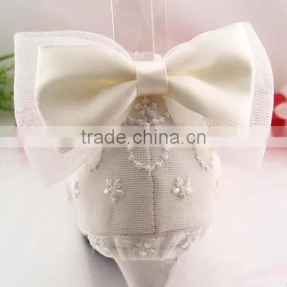 Fashionable Lace and Bow Tie For Shoe Heel Shoes Ornament With Metal Clip Shoe Charms photo-4