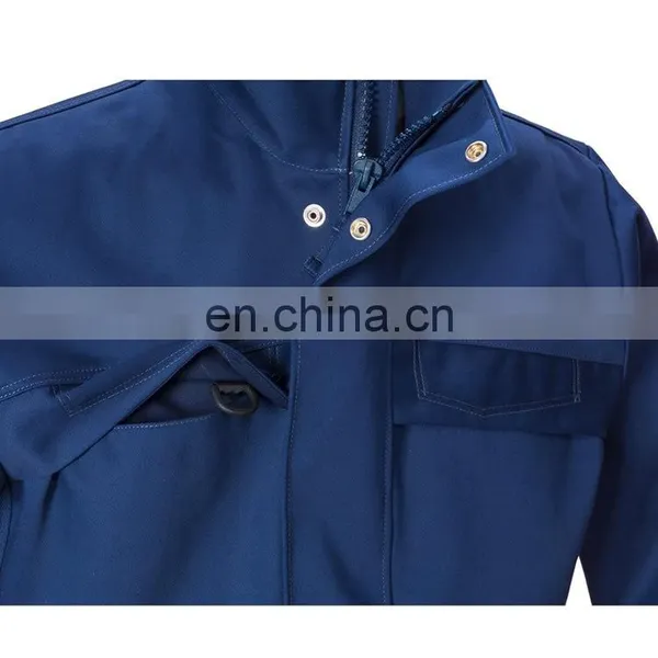 Cheap Us Navy Blue 100% Cotton Workwear Work Engineer Jacket photo-5