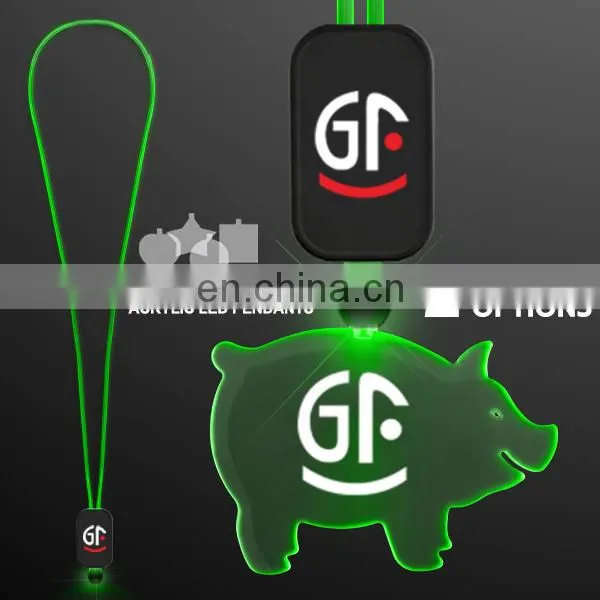 Customized Logo And Shape Christmas Led Necklace photo-5