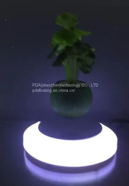 360 Roating Magnetic Levitate Floating Flying Air Bonsai Plant Pot photo-2