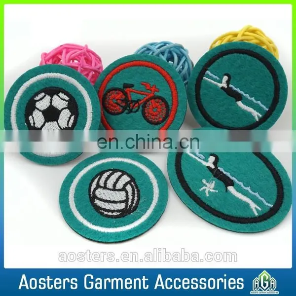 Wholesale Custom Logo Felt Cloth Embroidery Badge Sewing on Clothing photo-4