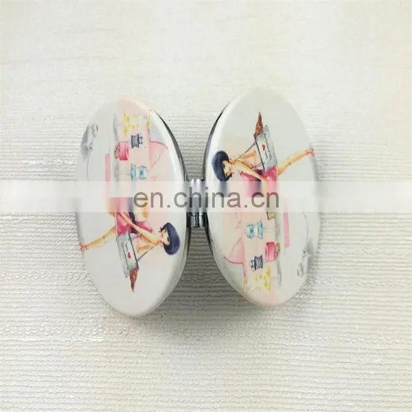 Metal Compact Mirror Compact Mirror With Logo