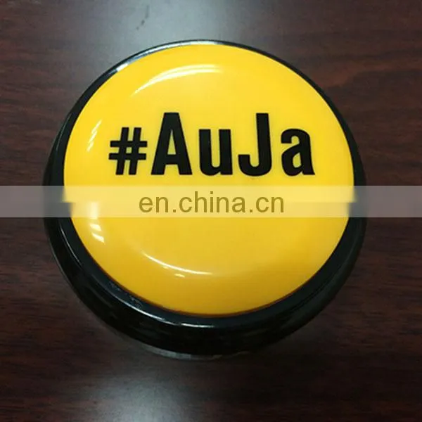 Custom Logo Printing With LED Light Sound Talking Button photo-2