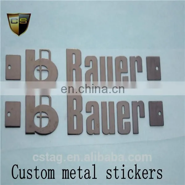 Customized Gilded Metal Car Sticker Gold Silver Black Red photo-6