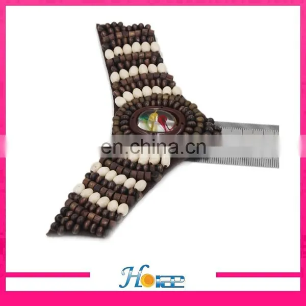 Brazil Style Wooden Beads Flower Decoration Handmade Shoe Flower for Sandals photo-4