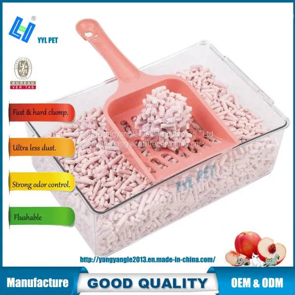 Pet Product: Hot Sell Peach Tofu Cat Litter With Fast Clump photo-4