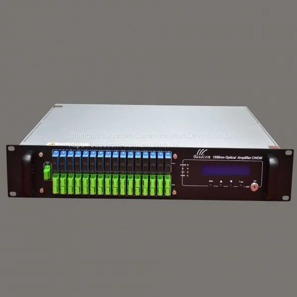 Management 32-port CATV 1550 EDFA Optical Amplifier With WDM Built-in photo-2