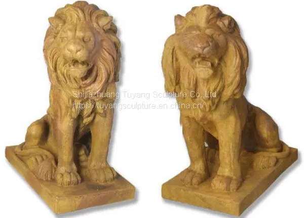 Hot Selling Outdoor Marble Animal Lion Sculpture photo-4