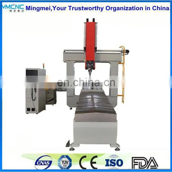 5 Axis 5D CNC Router Machining Center for Cutting,milling Drilling Holes,grooves on Fiberglass,solid Wood,plastic and Aluminium photo-5