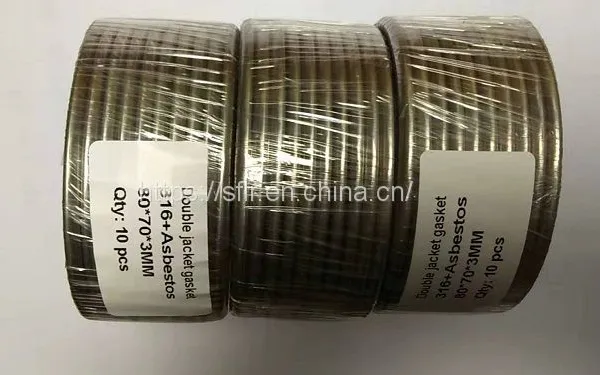 316+Asbestos Double Jacket Gasket / Seal Ring for Boilers / Heat Exchange / Pressure Vessel