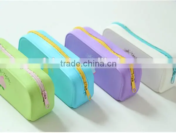 Stock!Silicone Pencil Bag School Office Silicone Pen Cases / Wholesale Colorful Pencil Bag photo-6
