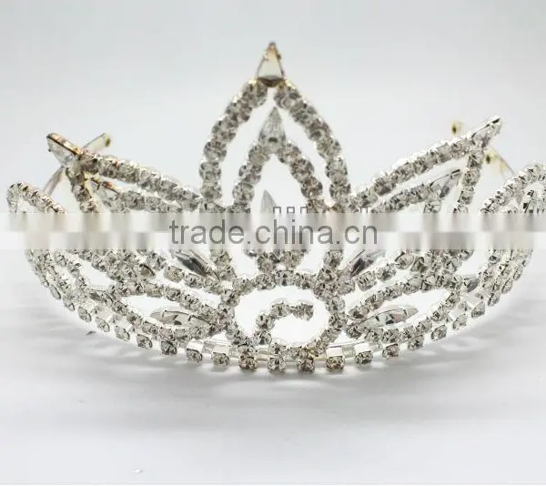 Vogue Jewelry Wedding Princess Crown for Girls and Tiaras Wholesale Crown
