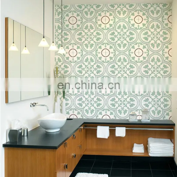 200x200 Green Small Tiles Garden Balcony Bathroom Wall and Floor Tiles photo-4
