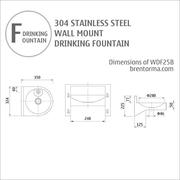 WDF25B Cost-Competitive Wall Mount Stainless Steel Drinking Water Fountain photo-2