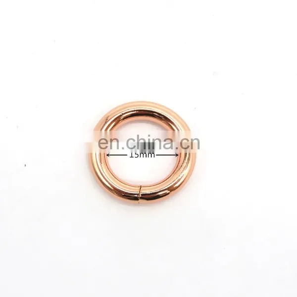 Rose Gold Iron Round Ring For Handbag photo-2