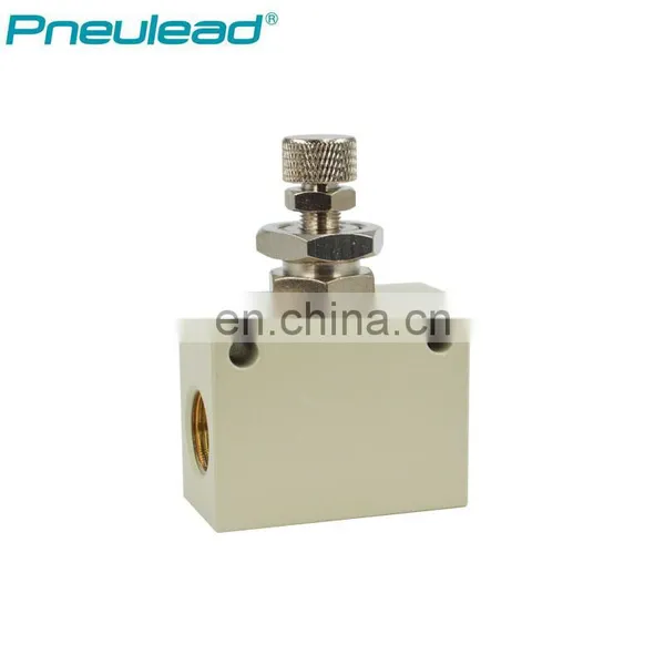 Pneulead Type QS-03 3/8'' Pneumatic Air Manual One Way Solenoid Throttle Flow Control Valve photo-3