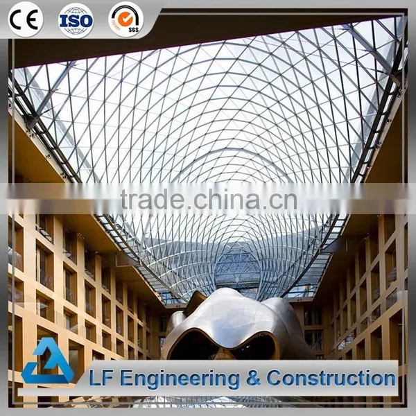Good Appearance Low Cost Steel Frame Atrium Roof photo-3