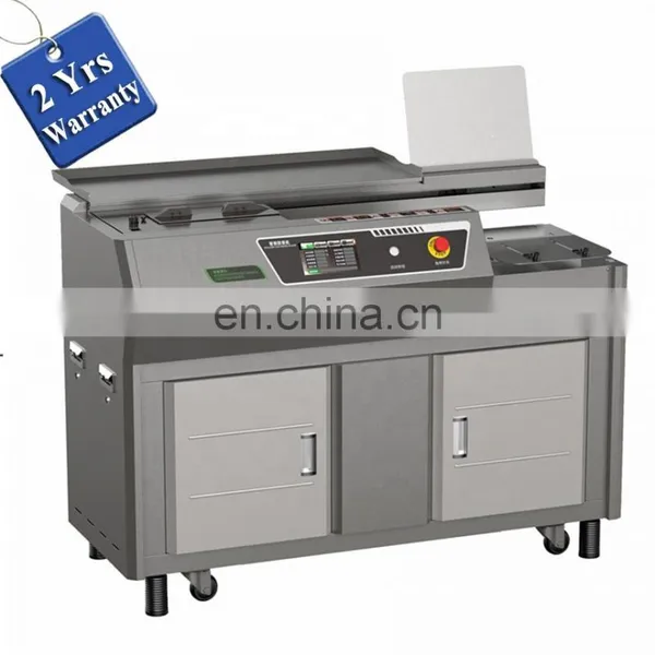 UK5 Semi Automatic Hot Thermal Glue Spine Book Binder, Hotmelt Eva Glue Notebook Binding Machine