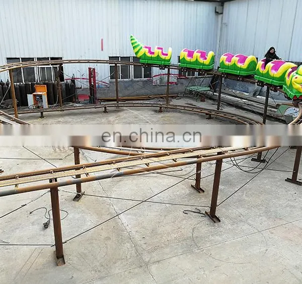 Professional Factory Mini Wacky Worm Roller Coaster for Sale Indoor Kids Roller Coaster Wheels photo-5