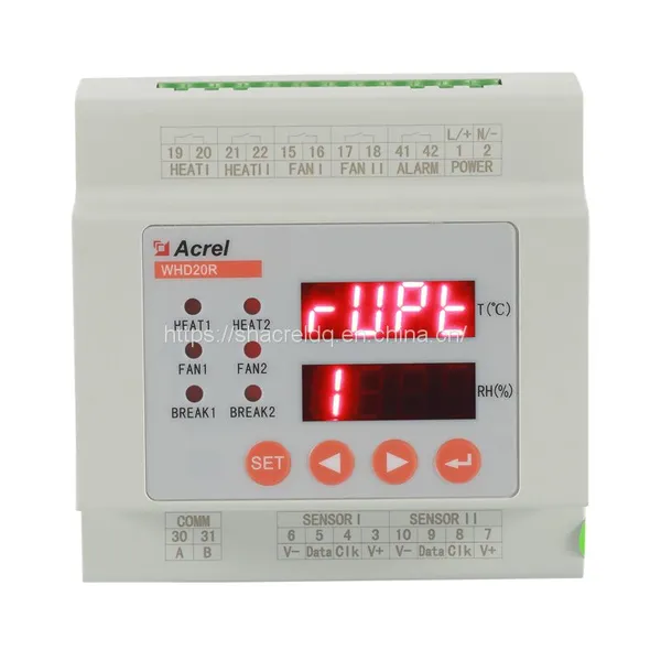 Acrel WHD20R-11/J With Alarm 35mm DIN Mount Intelligent Temperature and Humidity Controller High Precision photo-2