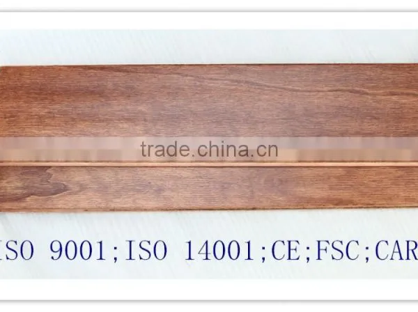 Handscraped Surface Poplar Multilayer Engineered Wood Flooring photo-4