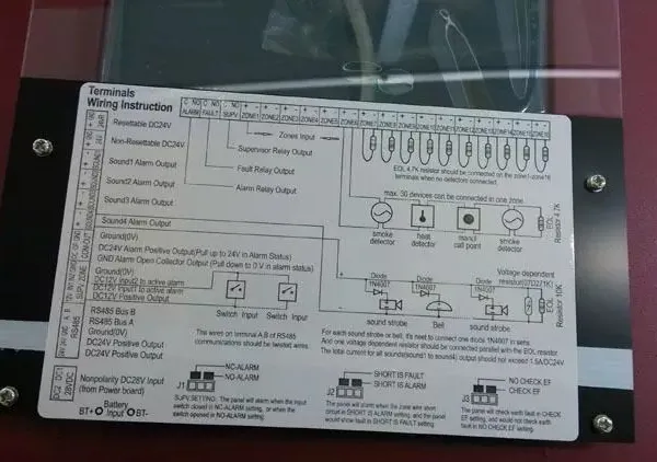 4-16 Zones Alarm Conventional Fire Alarm Control Panel Security Controller photo-4