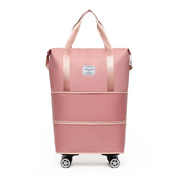 Wholesale Girls Cute Large-capacity Lightweight Travel Bag Student Travel Duffel Bag Oxford Cloth Wear-resistant Waterproof Storage Bag Shoulder Bag photo-4