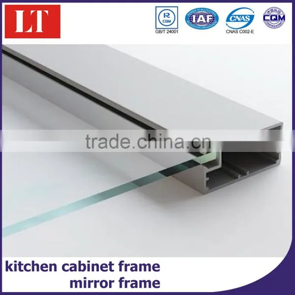 Foshan Factory Aluminium Kitchen Cabinet Extrusion Profile Frame for Kitchen Cabinet photo-2
