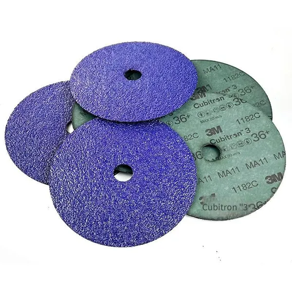 3m1182c Ceramic Fiber Sanding Discs, 5-inch and 7-inch, Steel Paper, Cross-hole and Round-hole, for Stainless Steel Polishing and Grinding photo-3