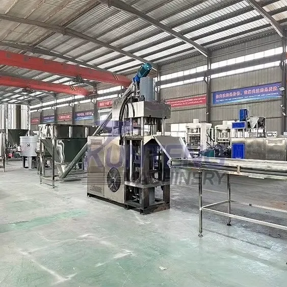 High Performance Hydraulic Stainless Steel Wood Coconut Shell Sawdust Charcoal Briquette Machine EPC photo-2