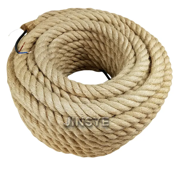 UL CE VDE 2 Core 18AWG 0.75mm 18/20/24/28/30mm Hemp Rope Cables Jute Rope Electrical Wire Cables