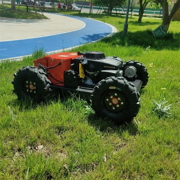 9HP Gasoline Engine Walking Speed 0~6Km/h RC Robot Brush Cutter photo-2