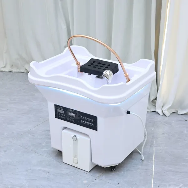 Japanese Head Spa Bed Shampoo Basin With Stainless Steel Frame and Adjustable Water Temperature photo-2