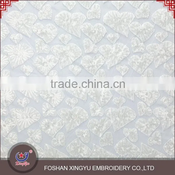 Latest Fashion Top Quality 100%polyester Different Types of Sequin Embroidery Fabric Dresses for Women photo-2