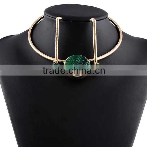 Fashion Jewelry Vintage Resin National Style Simple Women Necklace Set photo-2