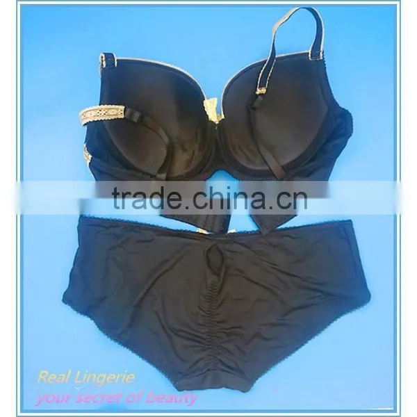 Microfiber Plus Size Bra Set, Bras and Panties photo-2