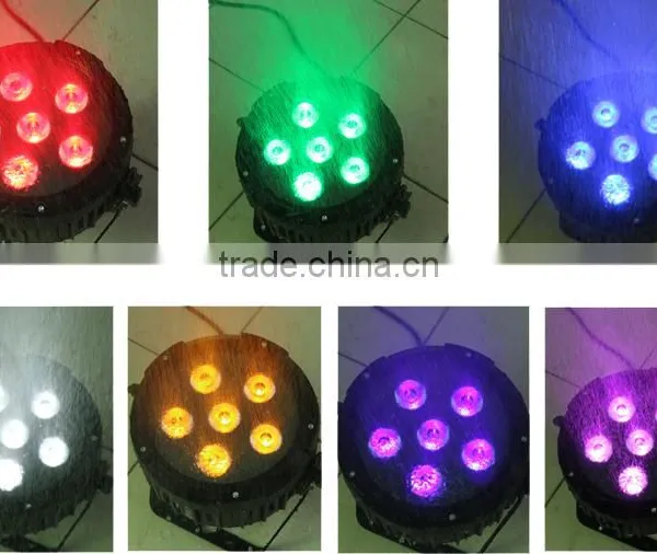 Battery and Wireless DMX 6pcs 7 In1 RGBWA+UV+Pink LED PAR Light photo-5