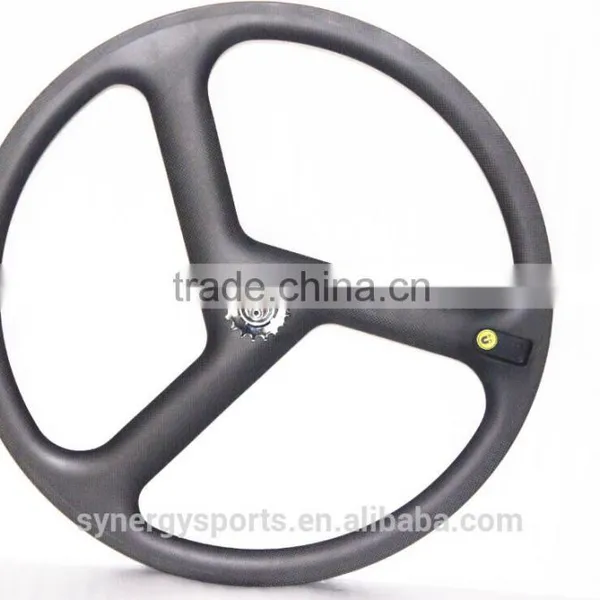 2016 Hot Sale and High Quality 40mm High, Full Carbon 3 Spoke Wheel, Both Track and Road W3