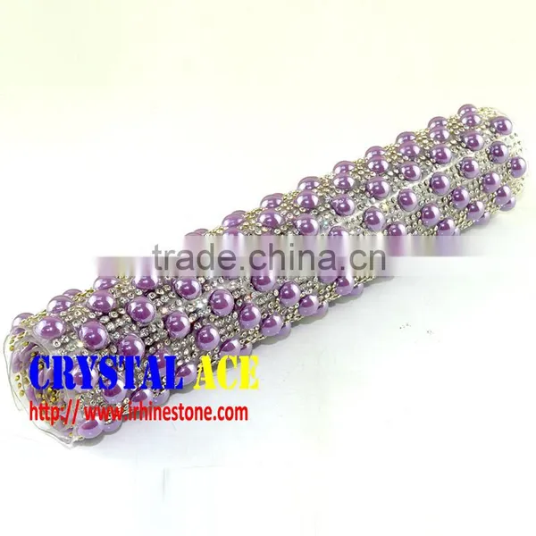Cheaper Price Wholesale Iron-on Ceramic Rhinestone Trimming Mesh Rolls, Cramic Stone Sheets Roll Net for Fashion Bag photo-2