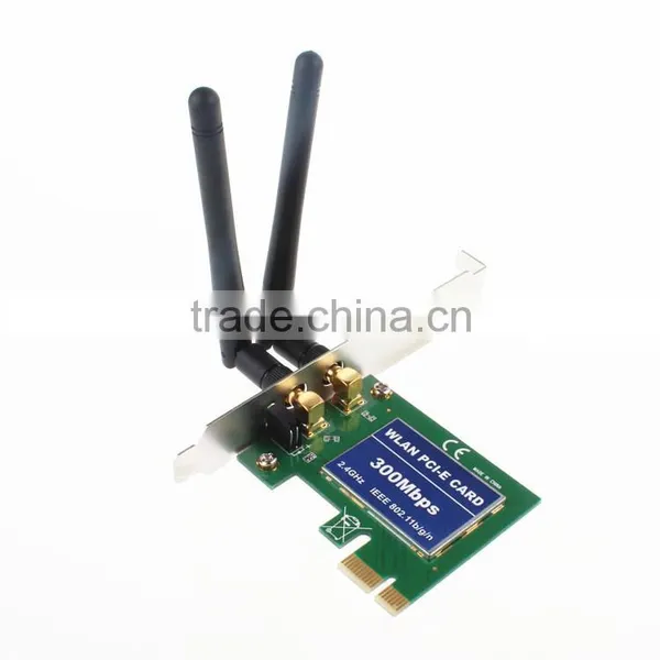 Mini 2T2R 2dBi Built in Wlan PCI-E Card Wireless 300Mbps RT5392 WiFi USB Dongle With External Antenna photo-2