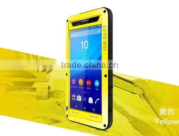 Original Love Mei Waterproof Case For Sony Xperia m5 Shockproof Metal Powerful Gorilla Glass Hybrid Phone Cover Case TB-0151 photo-6