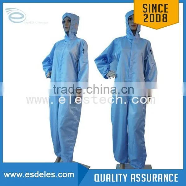 Antistatic ESD Clean Room Polyester Clothing Overcoat Smock Lab Coat Uniform Workwear Suit photo-4