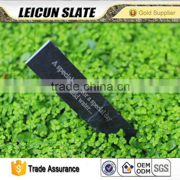 100% Natural Material Newest Design With Cutting Edge Stone Garden Slate Plant Label photo-3