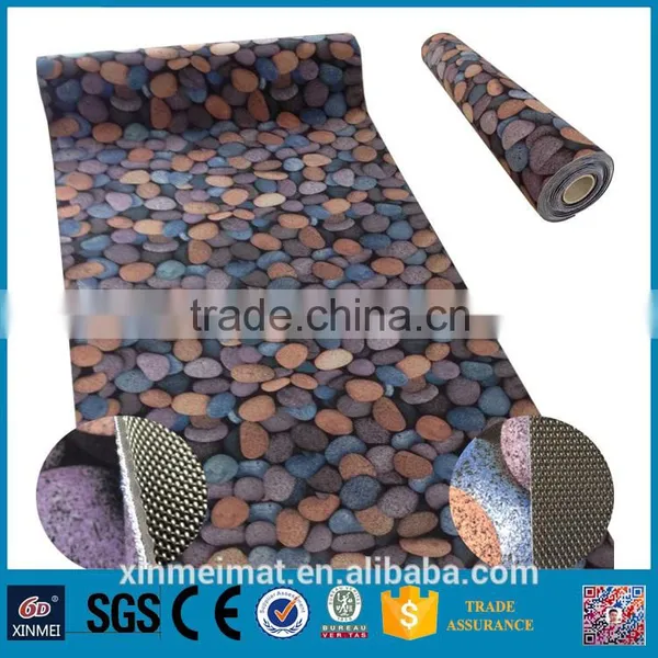 Cobble Stone Resin Flooring Roll China Supplier photo-3