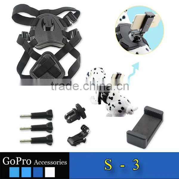 High Quality New Arrival Professionally Manufacturer Dog Chest Strap Mount Dog Harness for Go Pro Camera and Cellphone GP203 photo-5