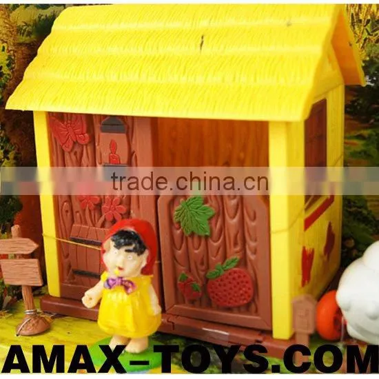 Ht-802300 Toys House Kids Emulational Pretend Toys Forest Cabin