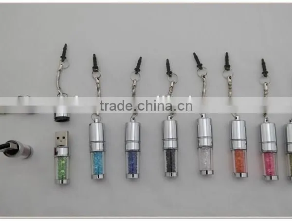 TCR- 0902 USB With Crystals , USB Used as Keychain and Phone Decoration photo-2