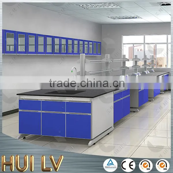 TOP Quality!!! C-frame Steel and Wool Epoxy Resin Worktop Laboratory Island Bench photo-4